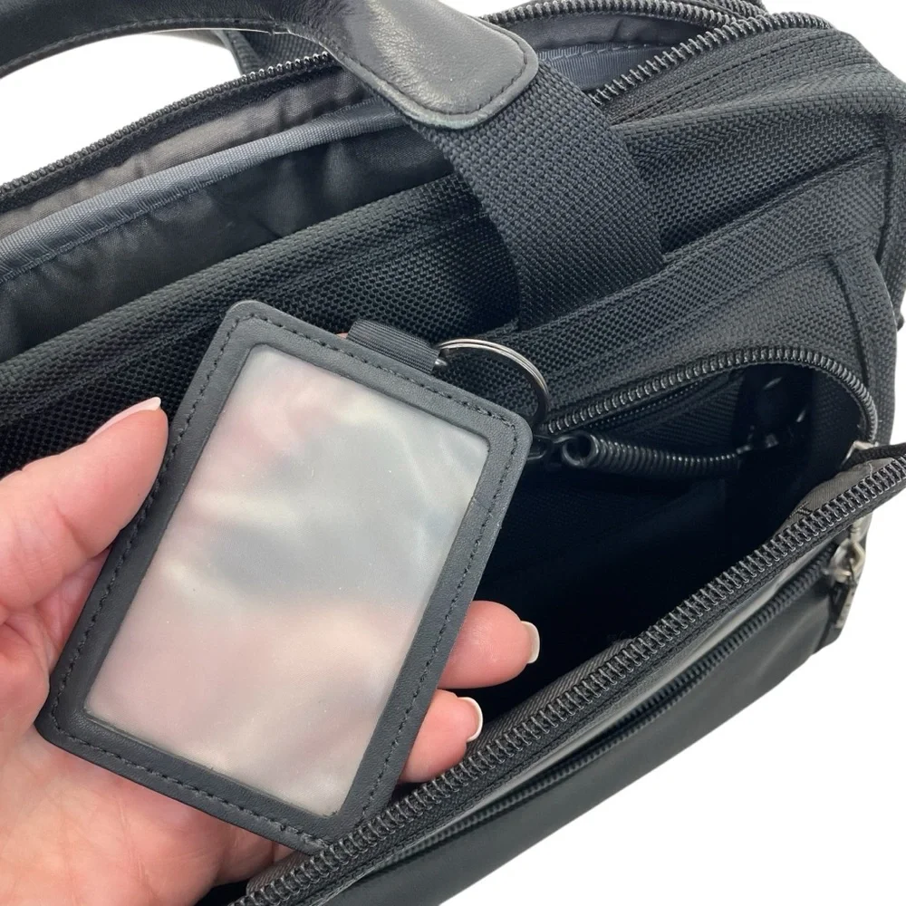 Tumi Nylon Portfolio Organizer Bag OS Black